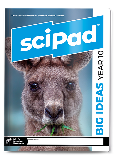 Big Ideas Year 10 sciPAD workbook cover